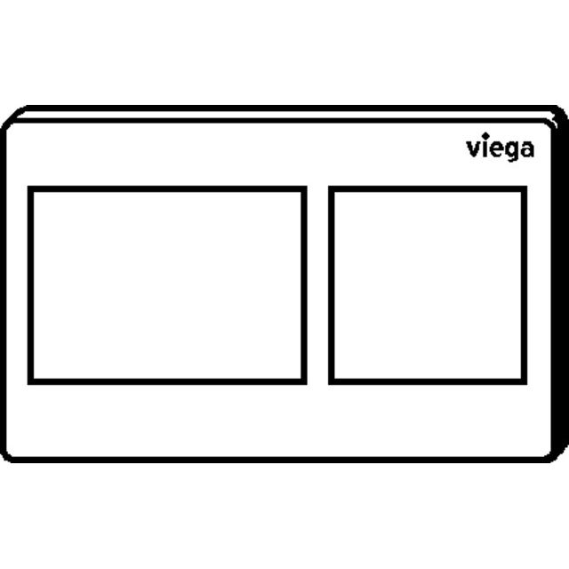 Viega - WC Betät.-Pl. VISIGN for Style 21 8611.1 aus Kunststoff verchromt