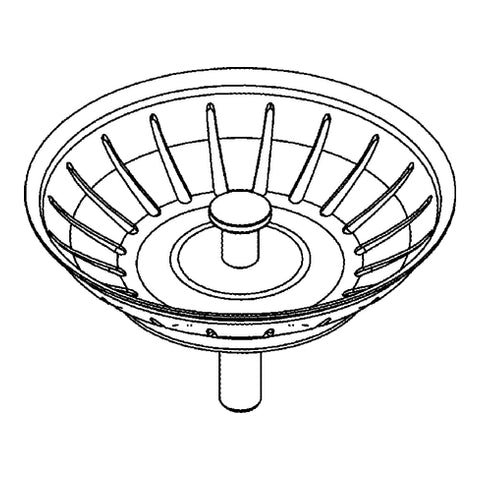 Grohe - Stopfen 42580 für Küchenspüle edelstahl