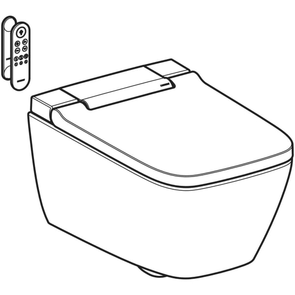 Geberit Vertriebs - AquaClean Sela Square WC-Komplettanlage Wand-WC, weiß