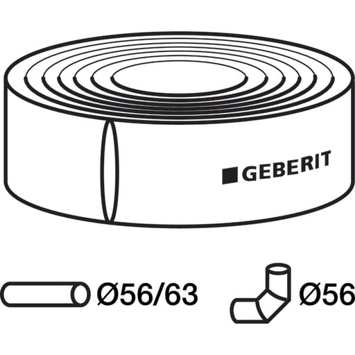 Geberit Vertriebs - Dämmschlauch aus PE d56/63 305.921 (RL: 15 m) j.M