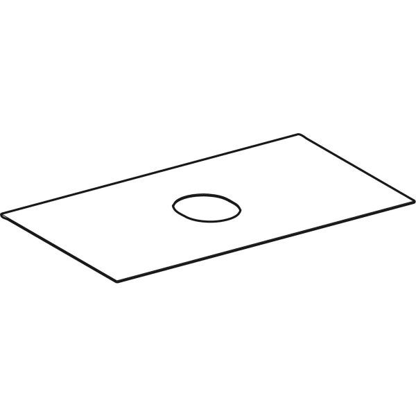 Geberit Vertriebs - VariForm Abdeckplatte für US f. AS-WT mit einer Schublade B=90cm, Nussbaum