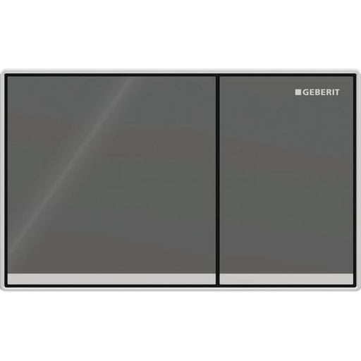 Geberit Vertriebs - Omega60 BetPl., für 2-Mengen-Sp. Square, lava verspiegelt / hgl.verchr