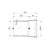 Wavin - Rohr AS+ DN 125 0,15 m S/PL