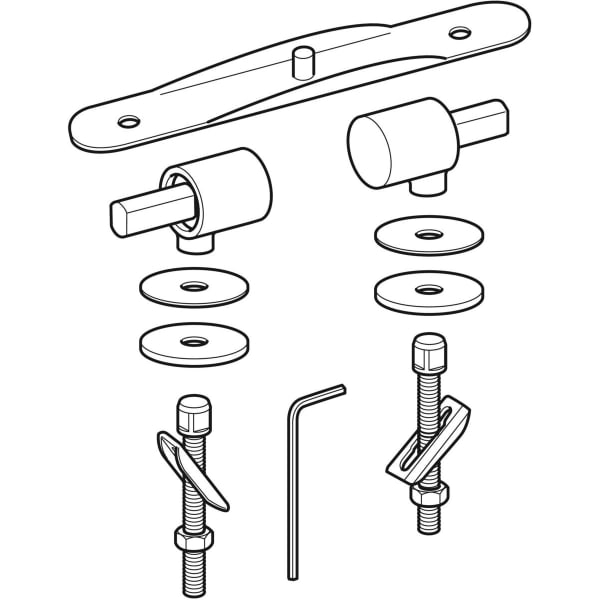 Geberit Vertriebs - Metallscharniere zu Kind Sitz 573365-573368