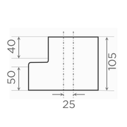 Fornatis - Übergangsrohr exzentrisch DN150x100