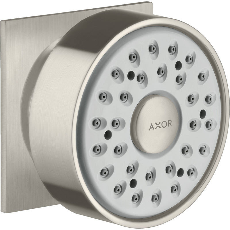 Hansgrohe - Seitenbrause 28469800 edelstahl-optik m.eckig.Rosette