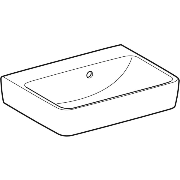 Geberit Vertriebs - RENOVA Plan Handwaschbecken, 50x38cm o. Hl., m. Ül., weiß, NEU