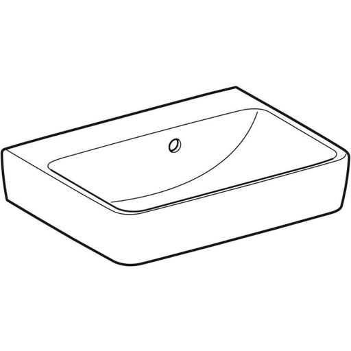 Geberit Vertriebs - RENOVA Plan Handwaschbecken, 50x38cm o. Hl., m. Ül., weiß, NEU