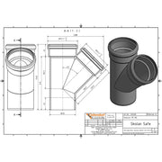 Gebr. Ostendorf - Safe Abzweig DN/OD 135/135 45Grad