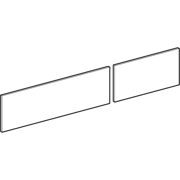 Geberit Vertriebs - VariForm Set Schubl.-Front für US für WT, mit 2 Schubl. B=120cm, Eiche