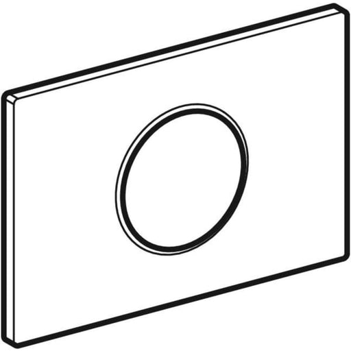 Geberit Vertriebs - BetPl. SIGMA10 zu WC-Strg. mit elektron. Sp-Ausl. glanzchr/mattchr