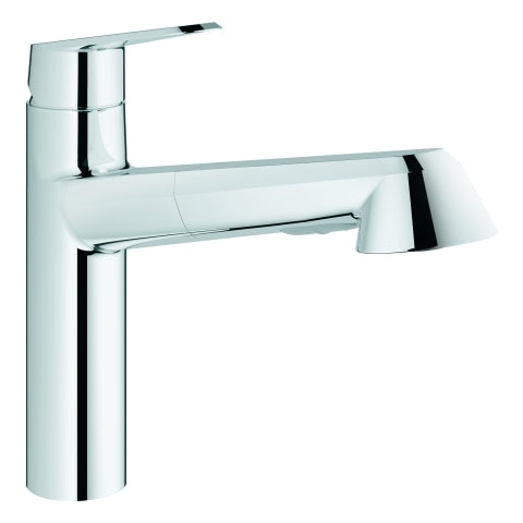 Grohe - Spültisch EHM EURODISC C 32257 flacher Auslauf Spülbrause auszb. chrom