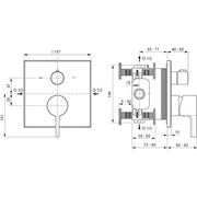 Ideal Standard - IS UP-Badearmatur Joy Neo Chrom