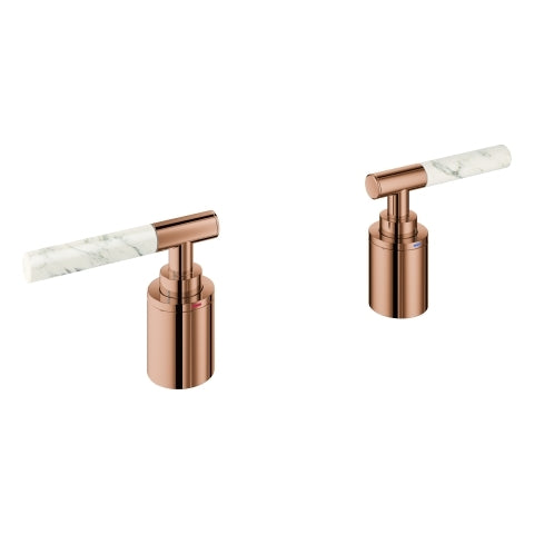 Grohe - Hebelgriffe Atrio Private C. 48464 White Attica Caesarstone warm sunset