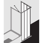 Kermi Duschdesign - Eck-Halbteil NOVA 2000 ED3 0900x 2000 BV: 870-892 SIMG Kerolan Fontana
