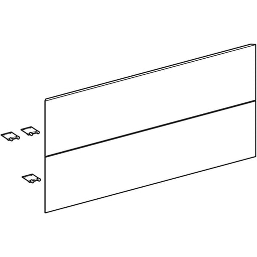Geberit Vertriebs - Set Schubl.-Frt für ONE US, 2 Schubl. für WT B: 105cm, lava matt