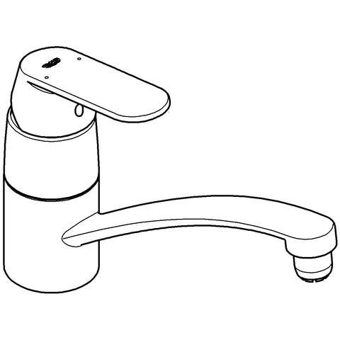 Grohe - Spültisch EHM ND EUROSMART C 31179 flacher Auslauf chrom
