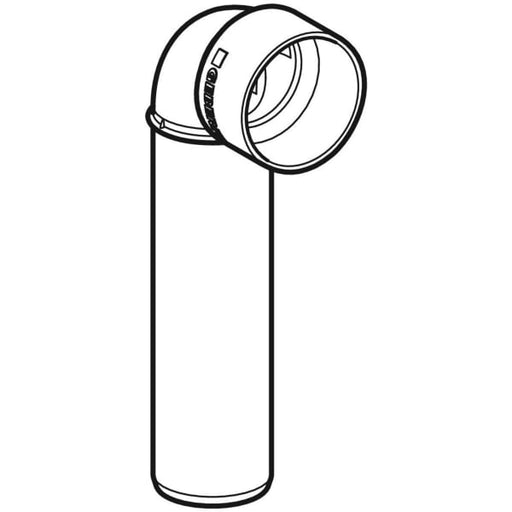 Geberit Vertriebs - Silent-PP Anschlussbogen 90Gr verlängert d40/46 390186141