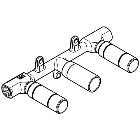 Grohe - UP-Universal Einbaukörper 32706 für 3-Loch-WT Batterien Wandmontage