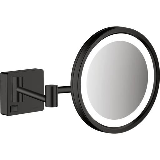 Hansgrohe - Rasierspiegel ADDSTORIS mattschwarz mit LED Licht