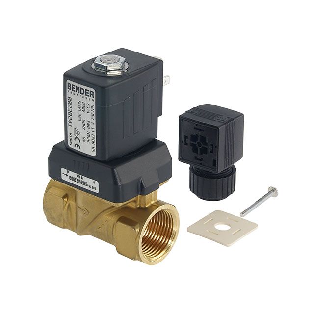 Bender Armaturen - Magnetventil stroml. geschl.Typ1 0,1-10bar,IP65,EPDM,90C,DN15 230V50Hz1,9