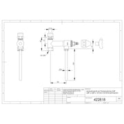 Adolf Schmidt - Aufsatzventil verchromt, zur Probenahme 3/8x3/8x10mm