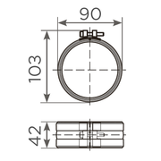 Fornatis - Rapid-S Verbinder DN80 mit EPDM Dichtung