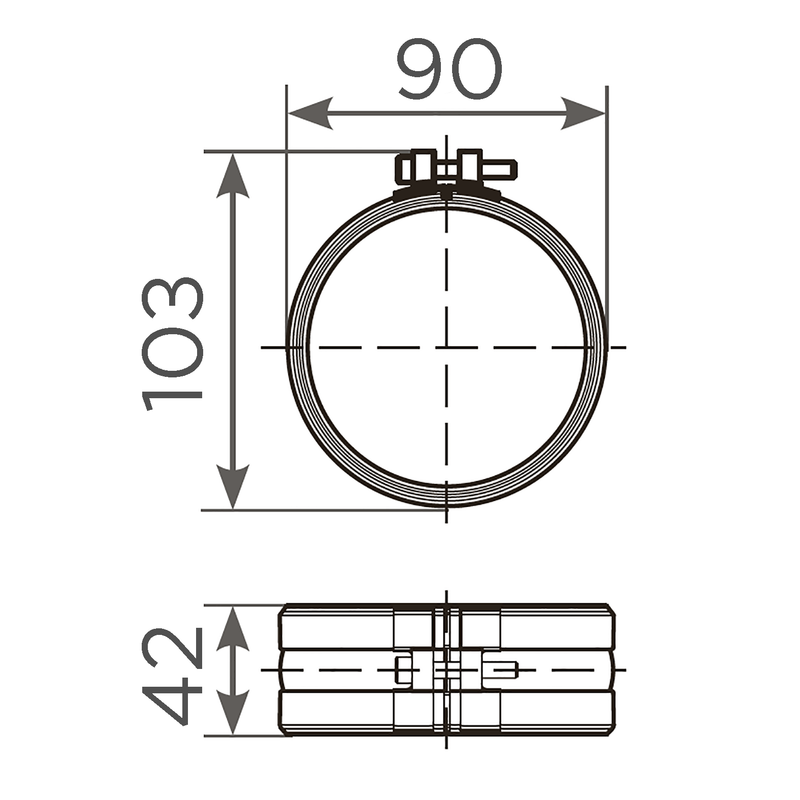 Fornatis - Rapid-S Verbinder DN80 mit EPDM Dichtung