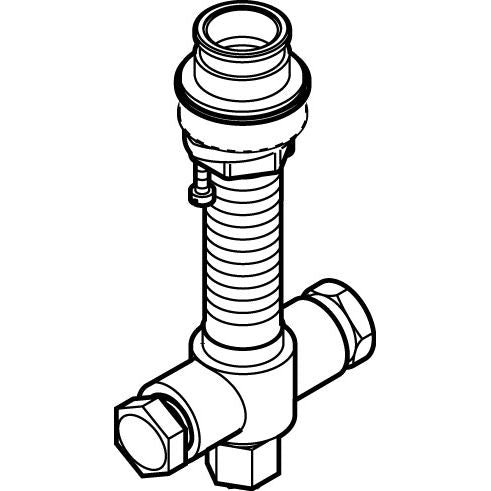 Hansgrohe - Grundkörper Wanneneinlauf für 4 Loch Wannenrandarmatur 96125000
