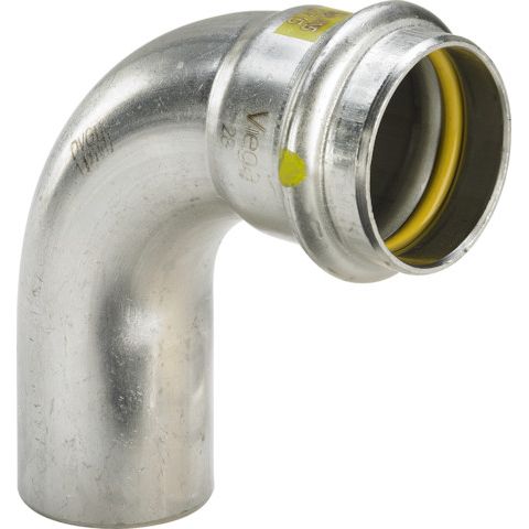 Viega - Bogen 90 Grad SANPRESS Inox G 0216.1 Gas 22mm Edelstahl