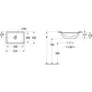 VILLEROY & BOCH - UnterbauWT Loop&Friends 4A5601 450x280mm re-eckig o ÜL AS gl weAlpin