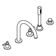 Grohe - 5-Loch-Wannen-Kombination Atrio 29407 FMS Hebelgriff cool sunrise