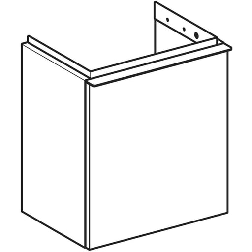 Geberit Vertriebs - iCon Unterschrank für HWB, 1 Tür li 37x41,5x27,9cm, sandgrau