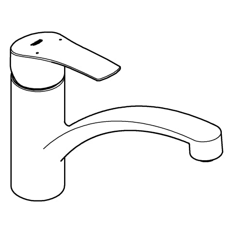 Grohe - EH-SPT-Batterie Eurosmart 33281_3 flacher Auslauf matte black