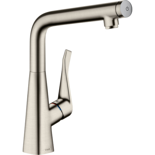 Hansgrohe - Spültischmischer METRIS SELECT Schwenkauslauf edelstahl-optik