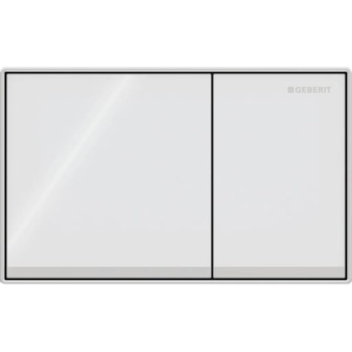 Geberit Vertriebs - BetPl. Omega60, für 2-Mengen-Sp. Glas weiß