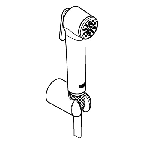 Grohe - Wandhalterset Tempesta-F Trigger Spray 30 26353 8l Schlauch 1500mm chrom