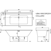 VILLEROY & BOCH - Badewanne Collaro 2J 1900x900x470mm Duo Rechteck Stone White