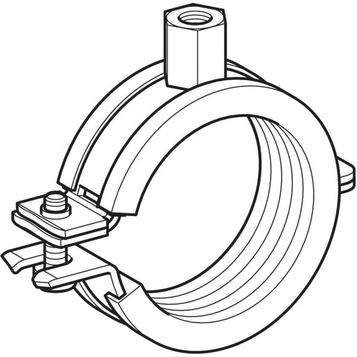 Geberit Vertriebs - Rohrschelle gedämmt mit Gewindemuffe M8/M10 di25-30mm