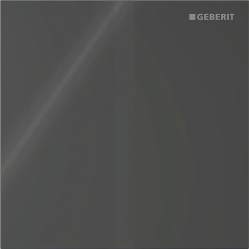 Geberit Vertriebs - Typ 40 UR-Strg. m. elektron. Sp-Ausl. Netz.-Betr., Square, Glas schwarz
