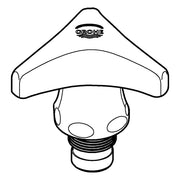 Grohe - Oberteil 45967 mit Trecorn Griff Markierung rot 3/8 chrom