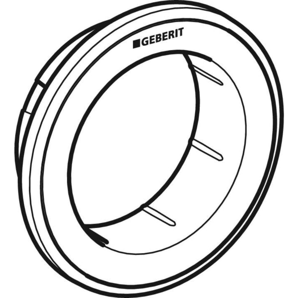 Geberit Vertriebs - Typ 10 Rosette für Fernbetätigung Round, Möbeldrücker, schwarz / matt