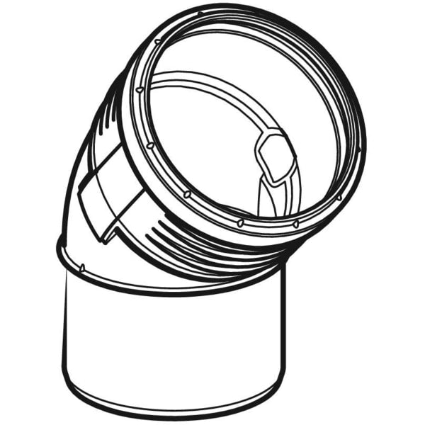 Geberit Vertriebs - Silent-PP Bogen 45Gr d32 390022141