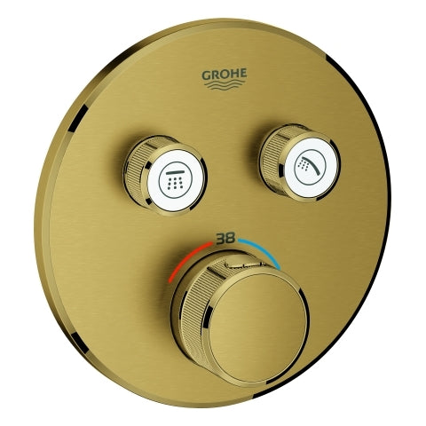Grohe - Thermostat GROHTHERM SmartControl 29119 FMS rund 2 ASV cool sunrise geb
