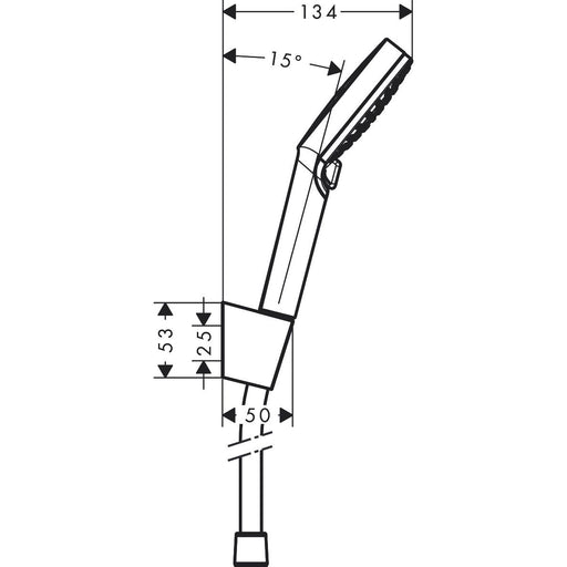 Hansgrohe - Brausenset CROMETTA Vario EcoSmart 9 l/min/Porter ws./chr.Brauseschl.1600mm