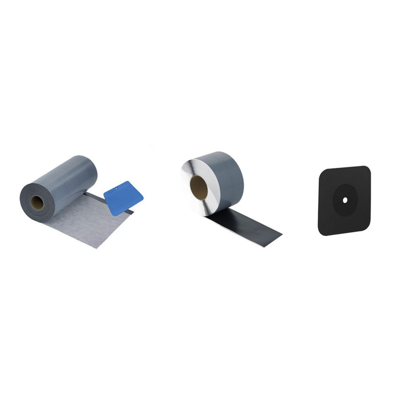 Hüppe - ZB Wandabdichtungs-Set mit Wandmanschetten, 7,5qm Wandfläche