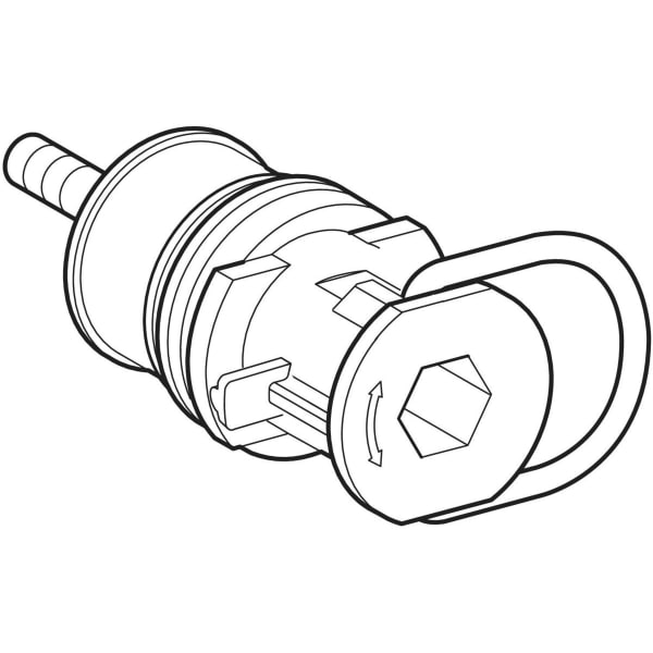 Geberit Vertriebs - Filterhalter mit Drosselschraube UR-Strg. mit elektronischer Sp-Ausl