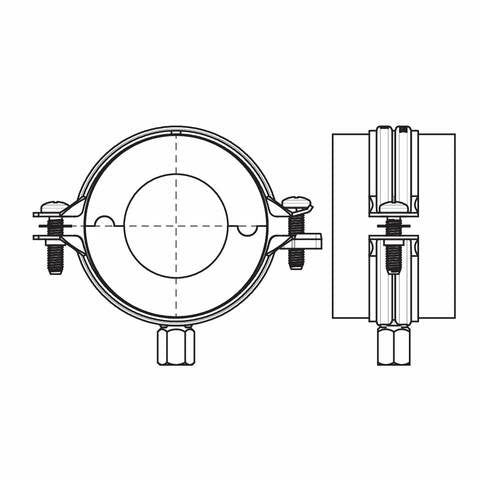 Walraven - Kälteschelle BISOFIX Typ E, 2210054 54mm, Isolierstärke 13mm, p.St