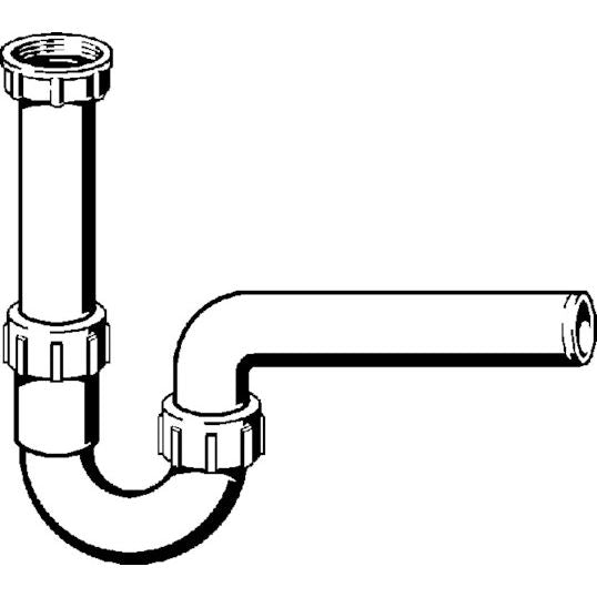Viega - Röhrengeruchverschluss 7985 11/2 x 40mm Kunststoff weiss