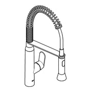 Grohe - EH-Spültischbatterie K7 MEDIUM 31379 mit Profibrause chrom
